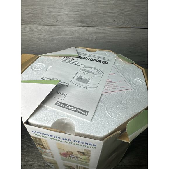 New Black & Decker Lids Off Automatic Jar Opener Countertop Model JW200 White - Picture 4 of 6
